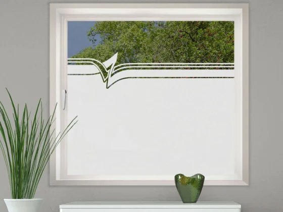 Folie für Fenster Modern Art als Sichtschutz