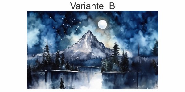 Preview: Fotofolie Mondschein Aquarell (3 Varianten) Preview: Fotofolie Mondschein Aquarell (3 Varianten)
