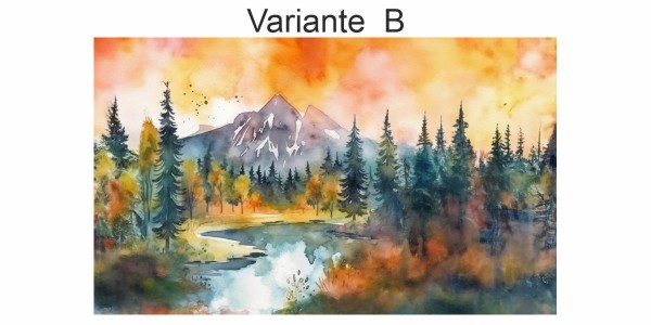 Preview: Fotofolie Berglandschaft Aquarell (7 Varianten) Preview: Fotofolie Berglandschaft Aquarell (7 Varianten)