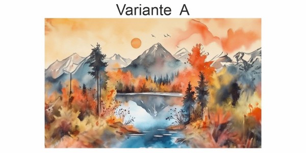Preview: Fotofolie Berglandschaft Aquarell (7 Varianten) Preview: Fotofolie Berglandschaft Aquarell (7 Varianten)