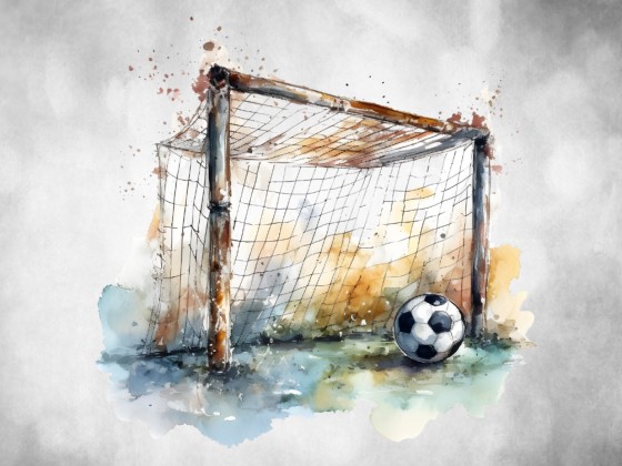 Preview: Fotofolie Fußball und Tor Preview: Fotofolie Fußball und Tor