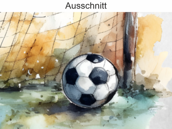 Preview: Fotofolie Fußball und Tor Preview: Fotofolie Fußball und Tor