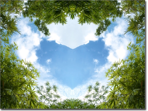 Preview: Fotofolie Herz am Himmel