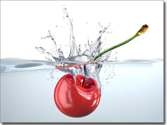 Preview: Glasprint Kirsche Preview: Glasprint Kirsche