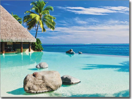 Preview: Glasprint Traumhafter Strand