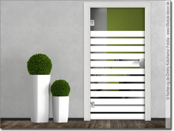 Ganzglastür Folie Streifen 10/3 cm