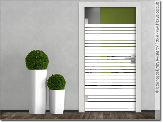 Ganzglastür Sichtschutz Streifen 5/1 cm