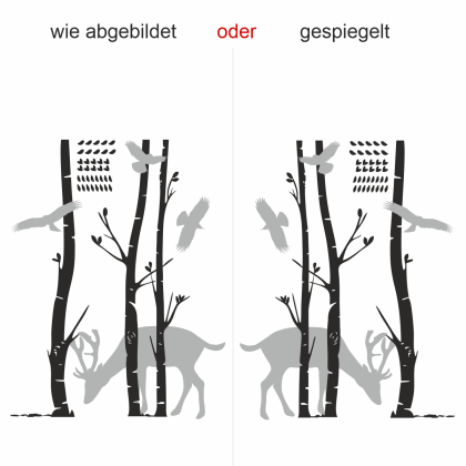 Preview: Wandtattoo Garderobe Tiere im Wald Preview: Wandtattoo Garderobe Tiere im Wald