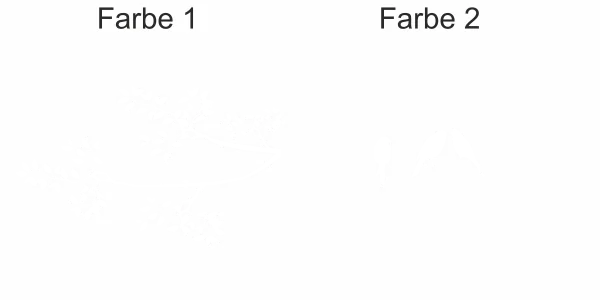 Ast mit Vögeln als dekorative Wandgarderobe - Ansicht Ausschnitt