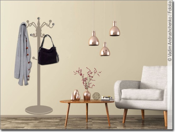 Preview: Wandtattoo Garderobenständer Preview: Wandtattoo Garderobenständer