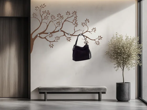 Wandtattoo Garderobe mit Ast