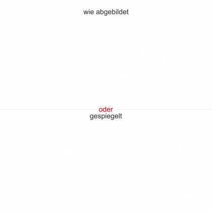 Preview: Glas Aufkleber Ornament Dreamland Preview: Glas Aufkleber Ornament Dreamland