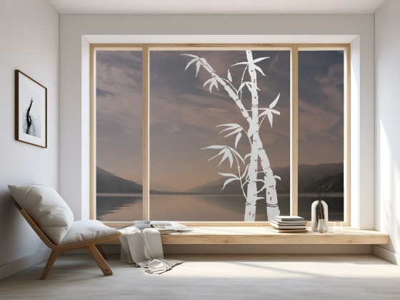 Preview: Glasaufkleber Bambus