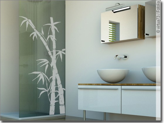 Preview: Glasaufkleber Bambus