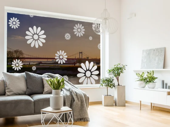 Glasaufkleber Frühlingsblumen