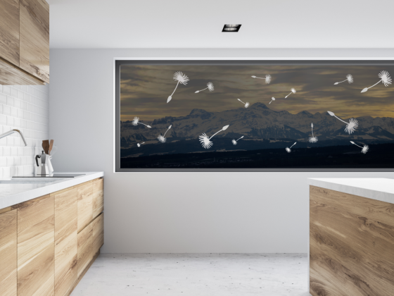 Preview: Glasaufkleber Pusteblume