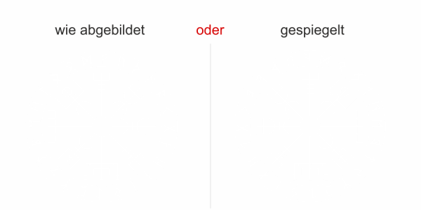 Preview: Glasaufkleber Vegvísir - Ansicht Farbauswahl
