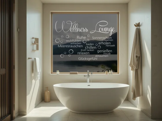 Glasdekorfolie Wellness Lounge