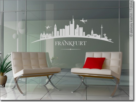 Glasbild Frankfurt
