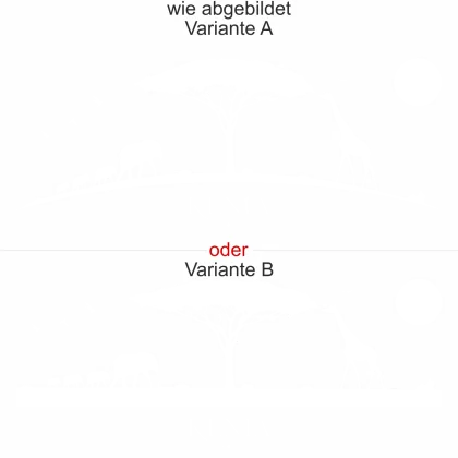 Glasbild Kenia - Ansicht Ausrichtung und Farbauswahl