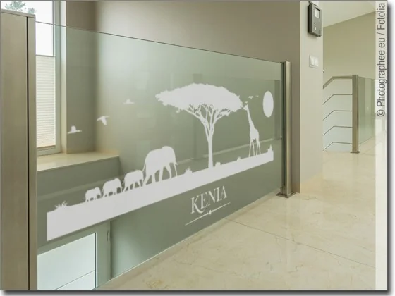 Glasbild Kenia