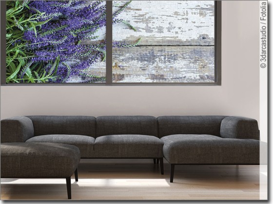 Preview: Glasbild Lavendel