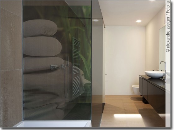 Preview: Fensterbild Steine am Wasser