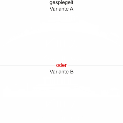 Preview: Glastattoo Athen - Ansicht Ausrichtung mit Farbauswahl und Variante