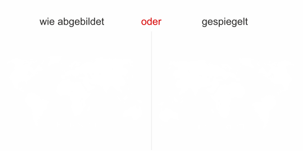 Preview: Glasdekor Fernweh Preview: Glasdekor Fernweh - Ansicht Ausrichtung und Farbauswahl