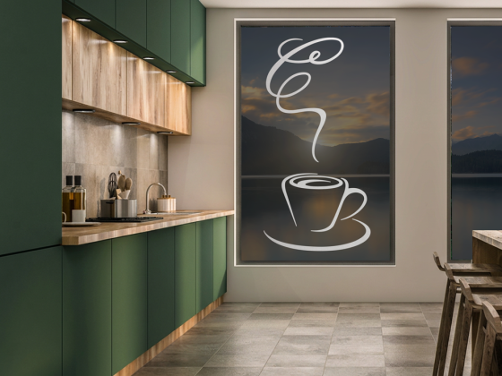 Preview: Glasdekor Kaffeetasse