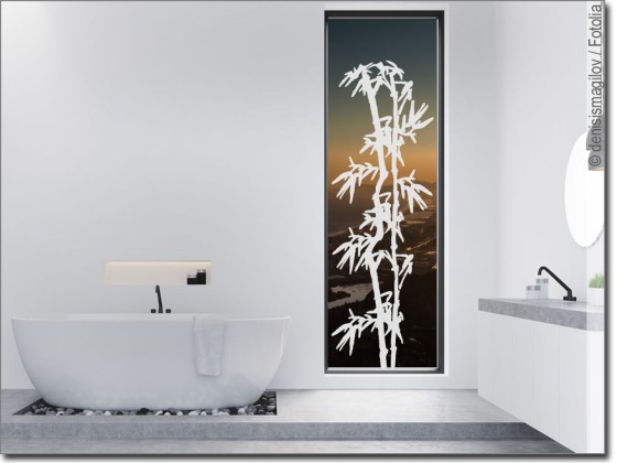 Preview: Glasdekor Stilvoller Bambus