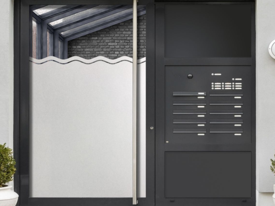 Preview: Glasdekorfolie Wellenstreifen 5/1 cm