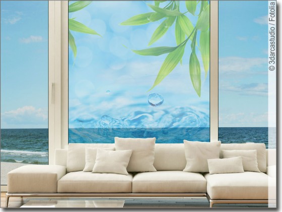 Preview: Fensterbild Wassertropfen Preview: Fensterbild Wassertropfen
