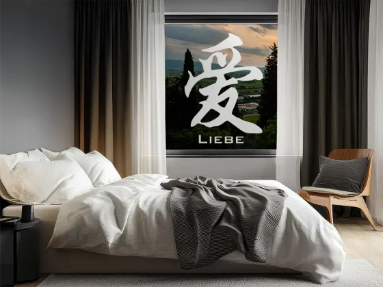 Glasdesign Chinesisches Zeichen Liebe