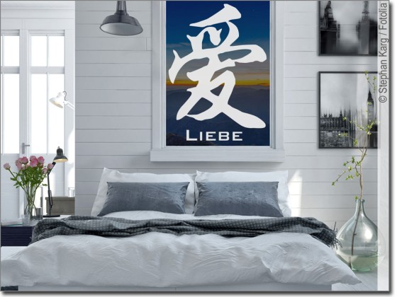 Preview: Glasdesign Chinesisches Zeichen Liebe