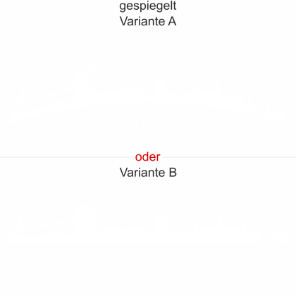fensteraufkleber hamburg - Ansicht Ausrichtung mit Farbauswahl und Variante