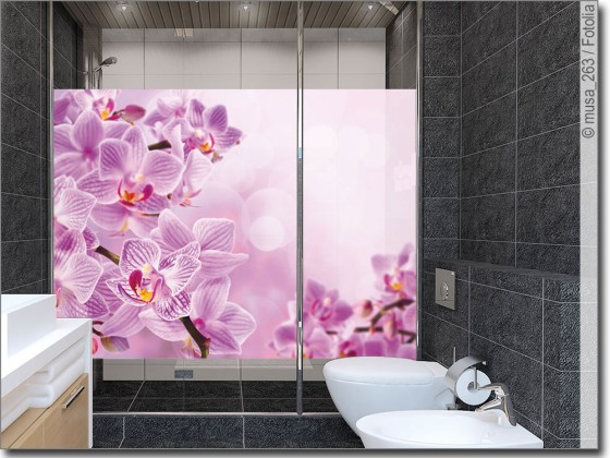Preview: Glasdruck Pink Orchidee Preview: Glasdruck Pink Orchidee