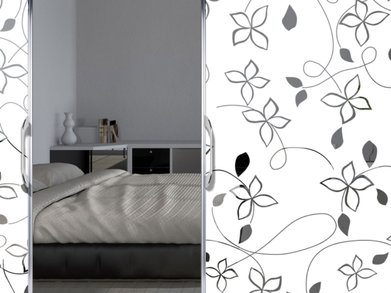 Preview: Glasfolie Blütenwind - Ansicht Farbauswahl