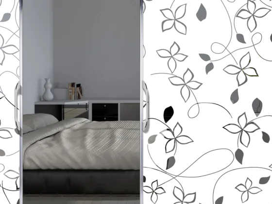 Glasfolie Blütenwind - Ansicht Farbauswahl