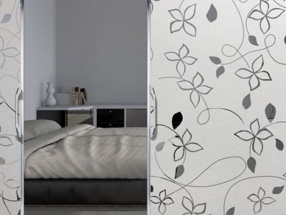 Preview: Glasfolie Blütenwind