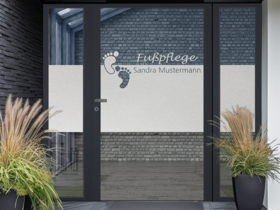 Preview: Glasfolie Fußpflege