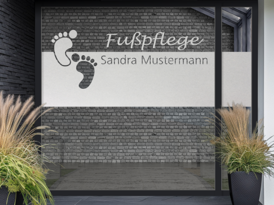 Preview: Glasfolie Fußpflege