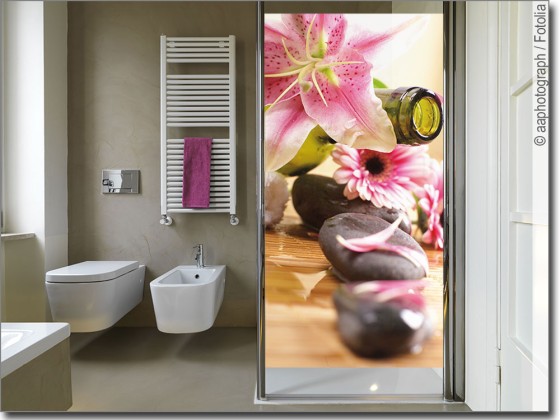 Preview: Glasfolie mit Lilie