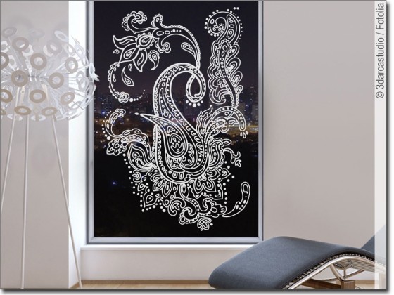 Preview: Glasfolie Modernes Ornament