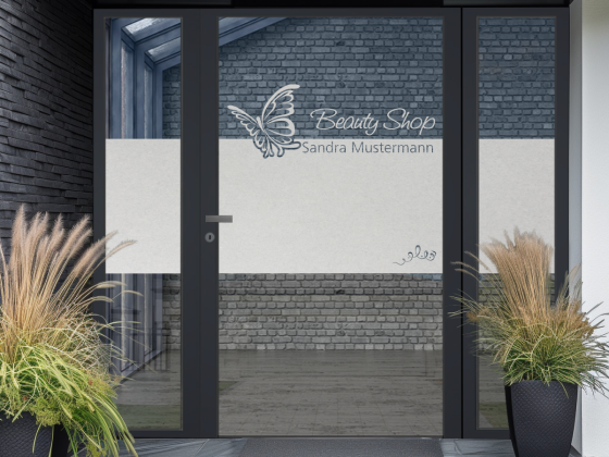 Preview: Glasfolie Sichtschutz Beauty