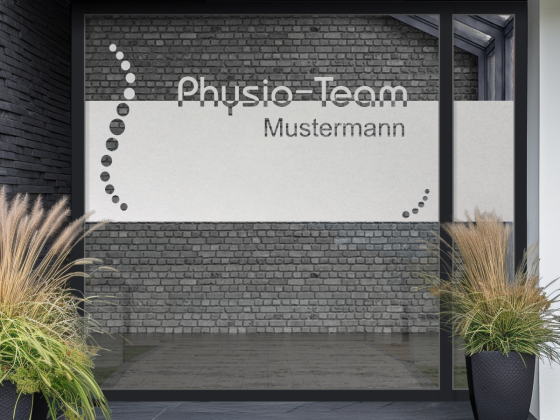 Preview: Glasfolie Sichtschutz Praxis