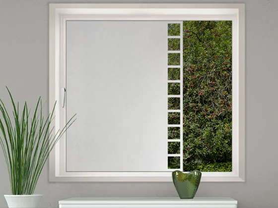 Glasfolie Viereck als Sichtschutz auf Fenster