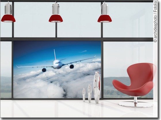 Preview: Glasfoto Flugzeug Preview: Glasfoto Flugzeug