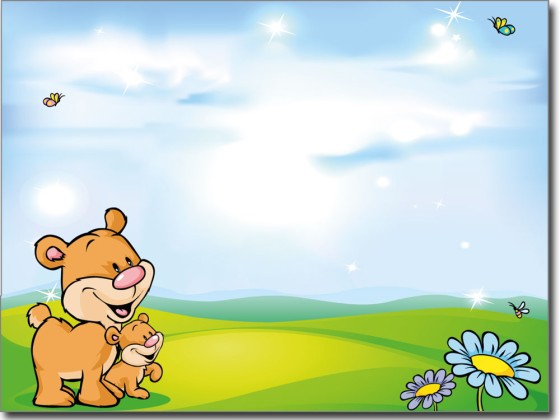 Preview: Bilderdruck Bär mit Baby Preview: Bilderdruck Bär mit Baby