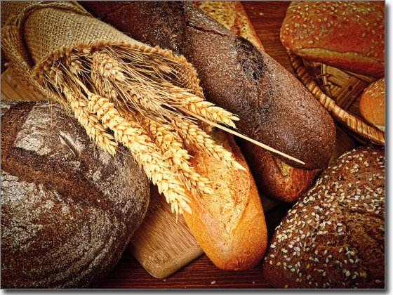 Preview: Glasbild Brot
